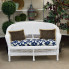 Raleigh White Loveseat